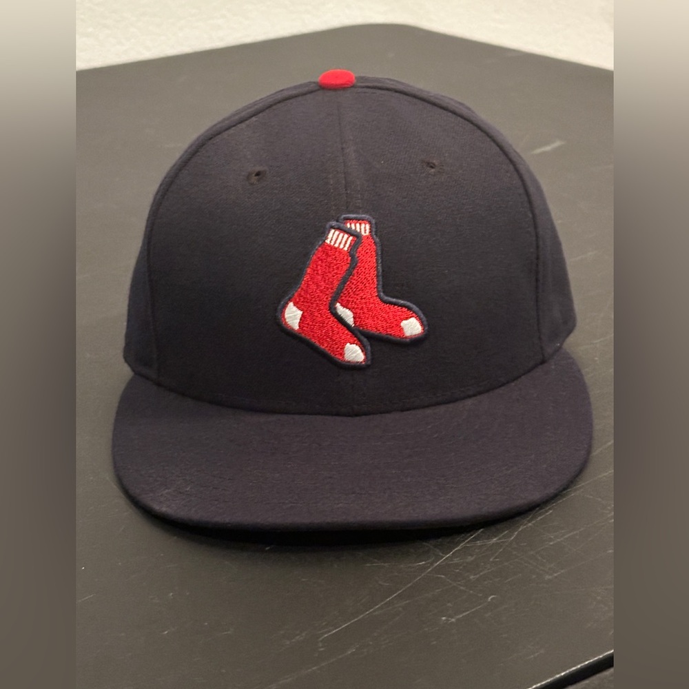 New Era 59Fifty Boston Red Sox "Socks" On Field 7 Fitted Cap‎ Navy Blue
